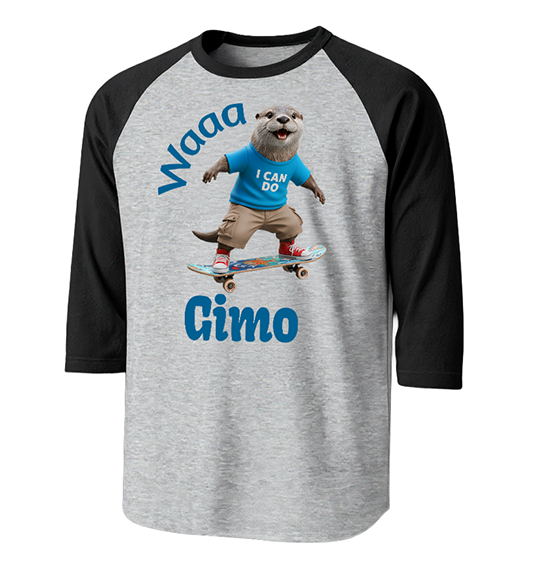 Gimo "I Can Do" Skater Raglan Tee