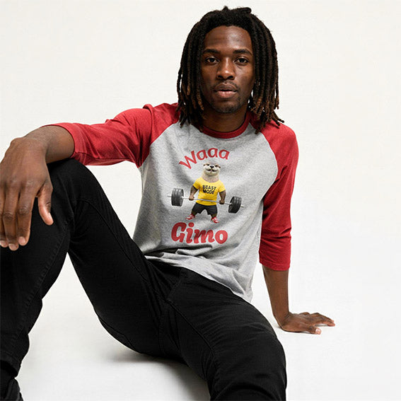 Gimo "Beast Mode" – Unisex 3/4 Sleeve Raglan Shirt