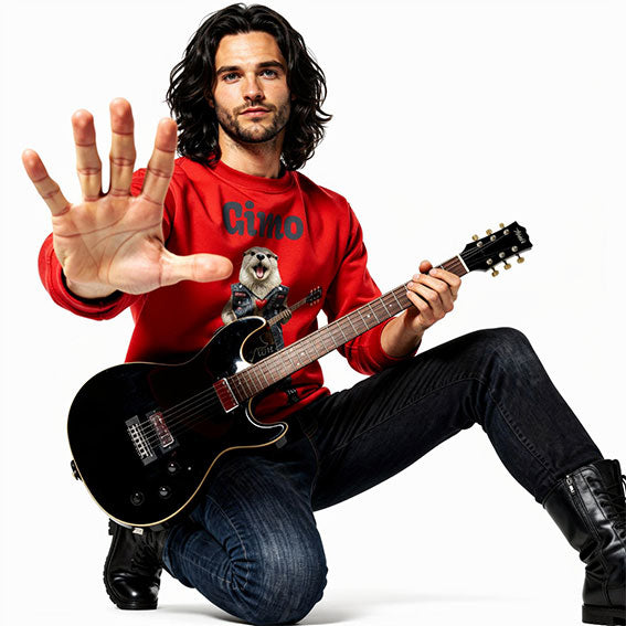 Gimo the Rockstar: Youth Graphic Streetwear Sweatshirt