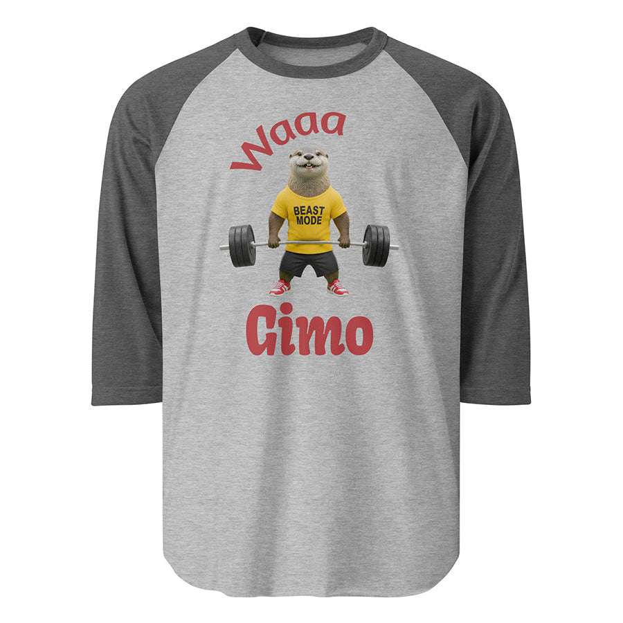 Gimo "Beast Mode" – Unisex 3/4 Sleeve Raglan Shirt