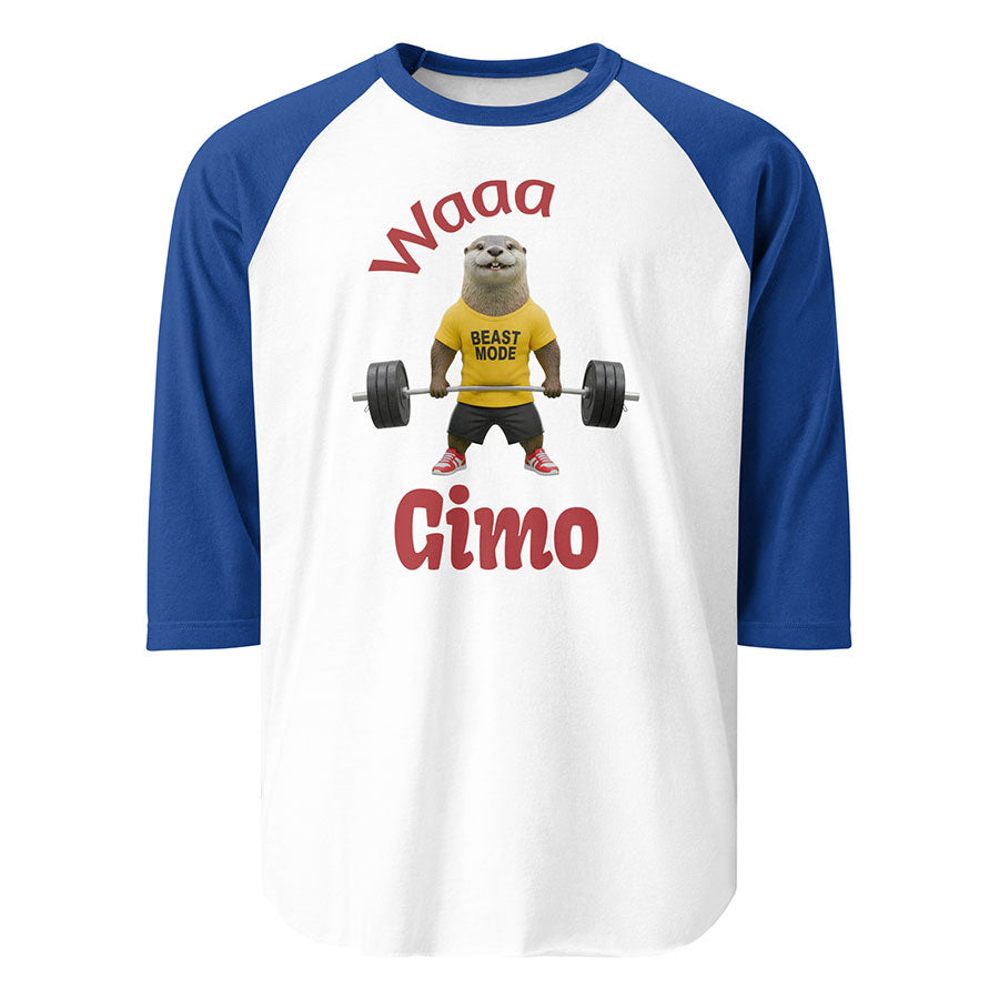 Gimo "Beast Mode" – Unisex 3/4 Sleeve Raglan Shirt