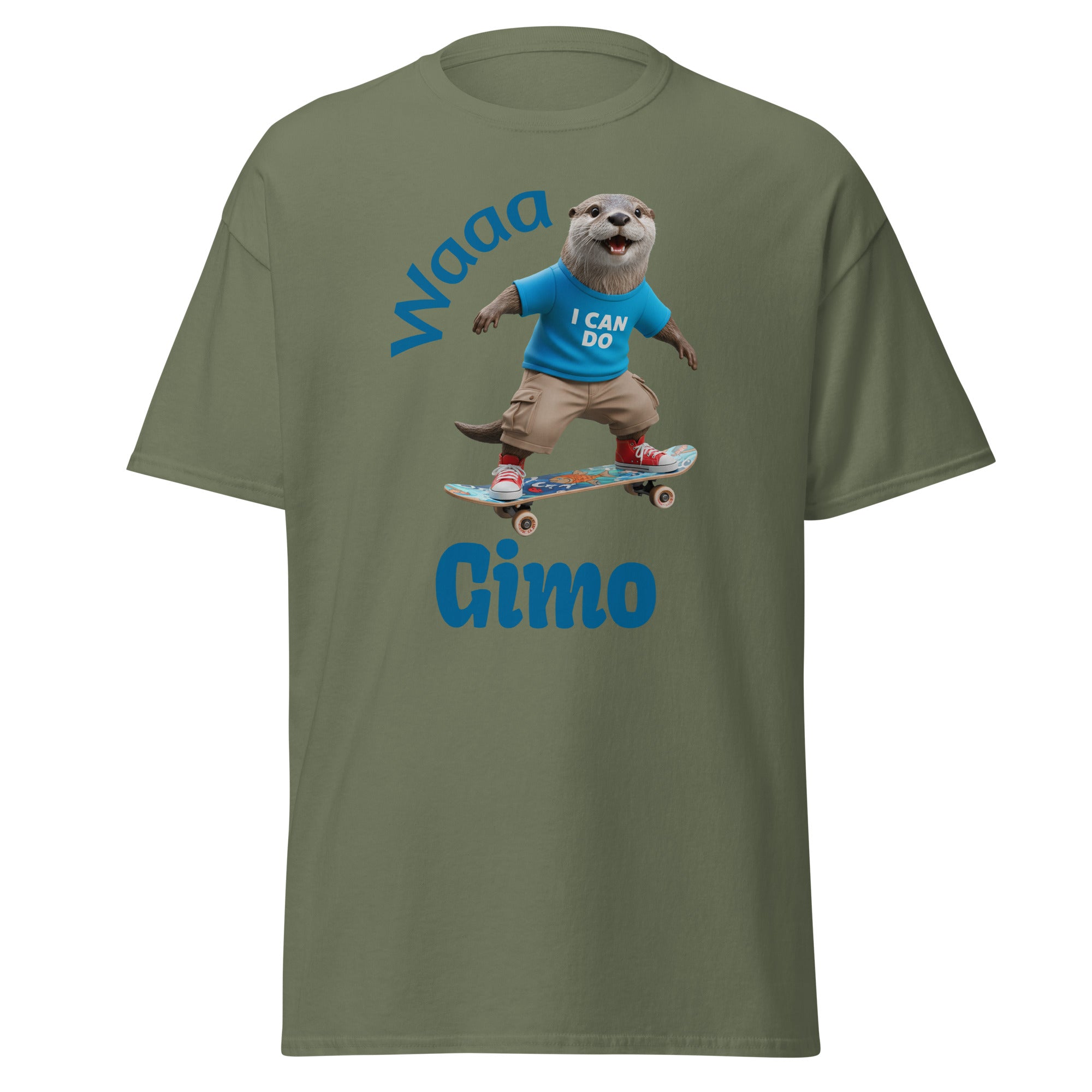 T-shirt Unisex Classic Tee in Military Green – Premium 100% Cotton Streetwear T-Shirt by 3wear.co, featuring durable double stitching and a structured fit for everyday style.